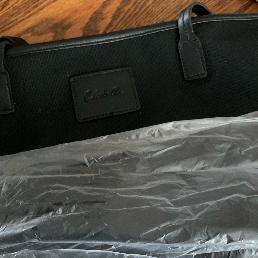 NIB Cleobella Black Canvas Tote - Picture 7 of 10